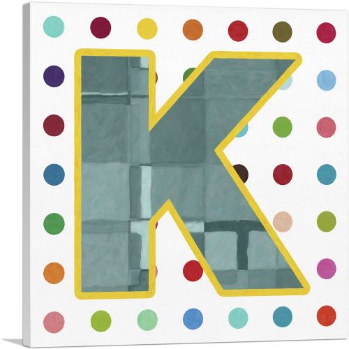 Fun Polka Dots Letter K