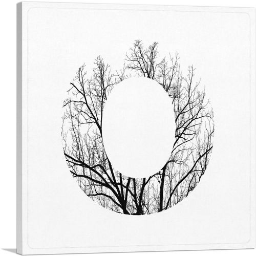 Tree Branches Alphabet Letter O