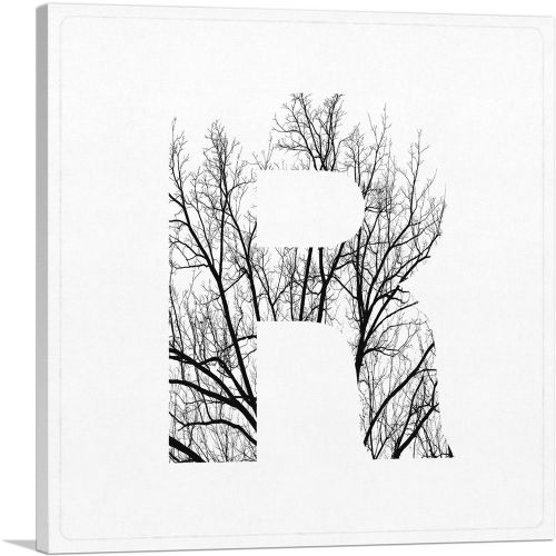 Tree Branches Alphabet Letter R