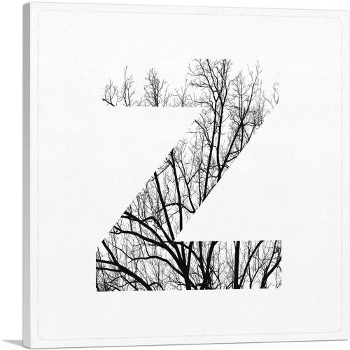 Tree Branches Alphabet Letter Z