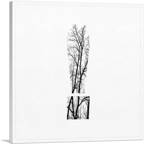 Tree Branches Alphabet Exclamation Point Mark Sign