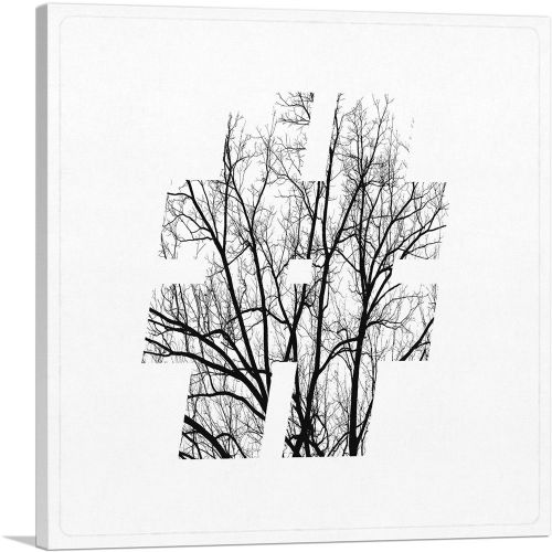 Tree Branches Alphabet Number Sign Hash Tag Pound