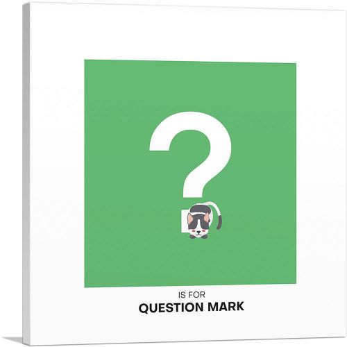 Kids Animal Alphabet Question Mark Symbol