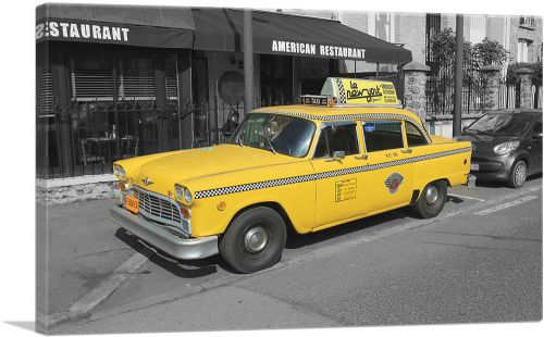New York City Restaurant Yellow Taxi Cab