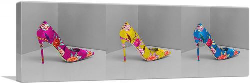 Pink Yellow Blue High Heels Shoe Stiletto