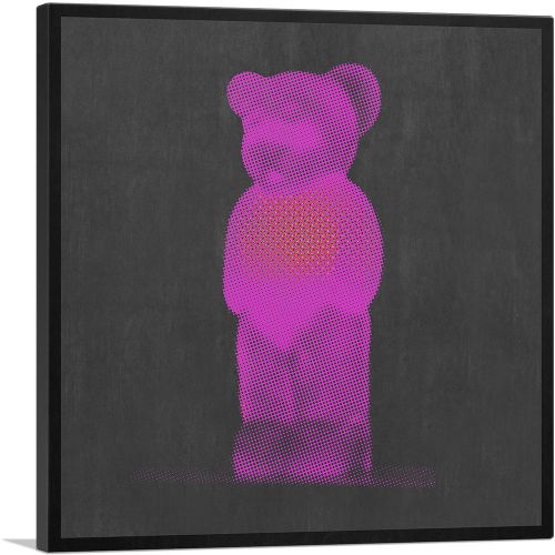 Modern Neon Magenta Gummy Bear