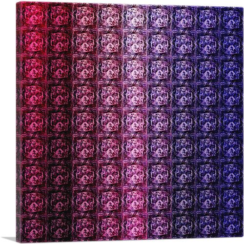 Purple Color Grid Jewel Pixel