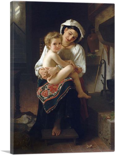 Young Mother Gazing at Her Child 1871
