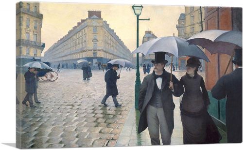 Paris Street Rainy Weather 1877