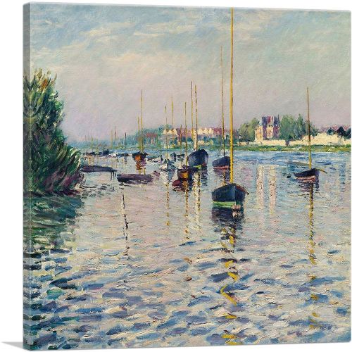 Boats On Mouillage Seine In Argenteuil 1892