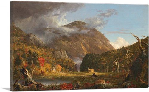 View of Mountain Pass Called Notch of White Mountains 1839