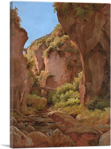 Plein-air Study Of a Gorge Sorrento 1843