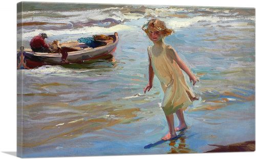 Girl on The Beach 1910