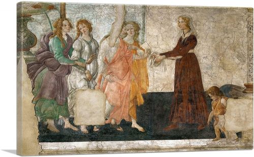 A Young Woman Receives Gifts from Venus and Three Graces 1486