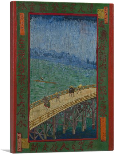 Bridge in the Rain after Hiroshige 1887