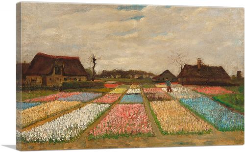 Bulb Fields - Flower Beds in Holland 1883