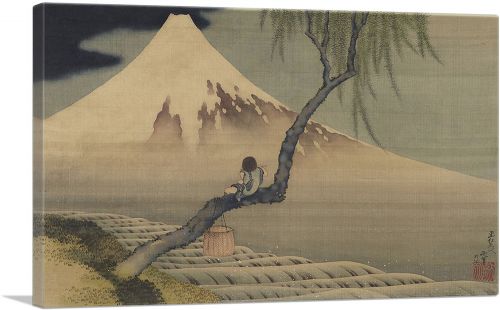 Boy Viewing Mount Fuji 1839
