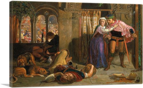 The Flight of Madeline and Porphyro during the Drunkenness - The Eve of St. Agnes 1857 