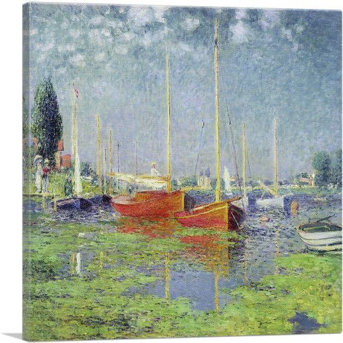 Yachts - Red Boats at Argenteuil 1875