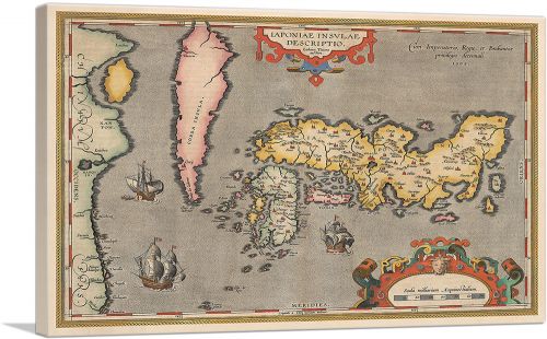 Map of Japan and Korea 1592 (2)