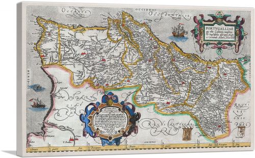 Map of Portugal 1579