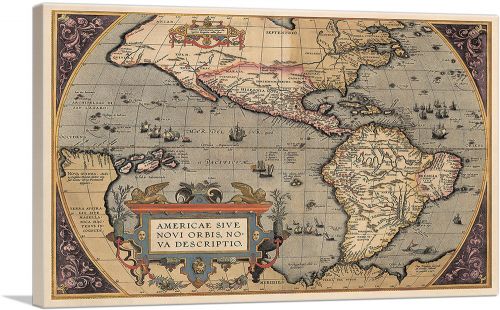 Map of the Americas 1587