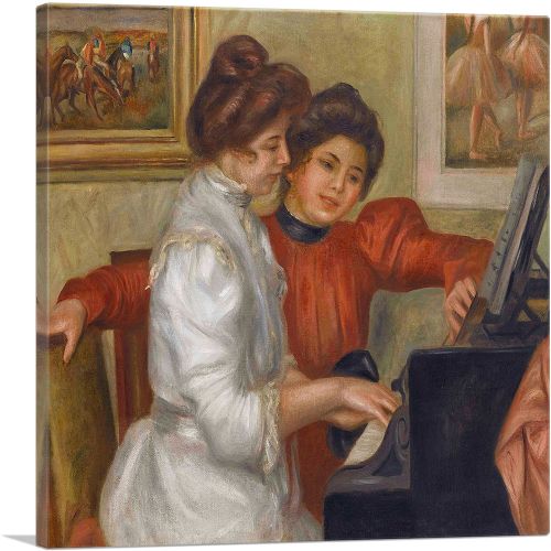 Yvonne and Christine Lerolle at the Piano 1898