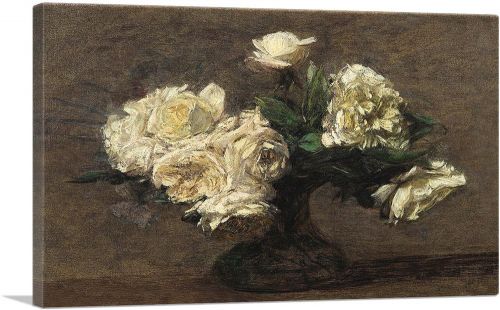 Yellow Roses In a Vase 1891