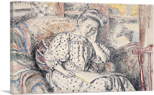 Woman Resting On a Couch