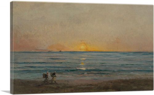 Sunset Near Villerville 1876
