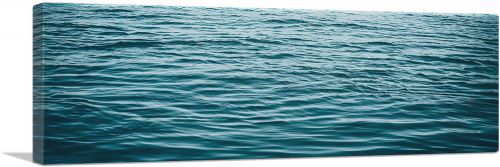 Blue Water Waves Ocean Lake Panoramic