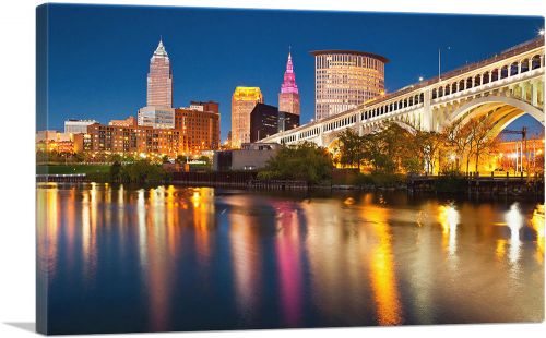 Cleveland Ohio City Skyline