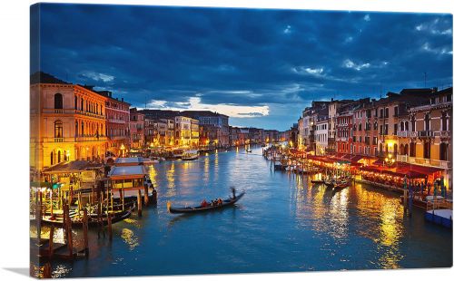 Grand Canal at Night Venice Italy