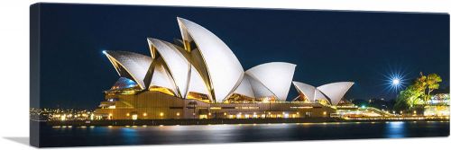 Sydney Opera House at Night Panoramic Australia
