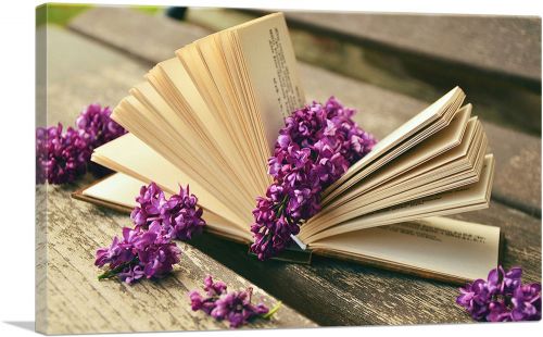Book With Flowers Home decor