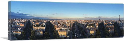 Paris France Five Roads Skyline