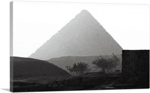 Black and White Pyramid in Cairo Egypt