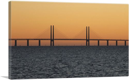 Oresund Bridge Connects Denmark and Sweden