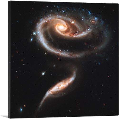 Hubble Telescope Galactic Rose Made of Galaxies Arp 273