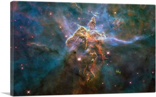 Mystic Mountain Carina Nebula Hubble Telescope NASA Rectangle