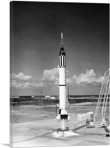 NASA Freedom 7 Mission Rocket Liftoff
