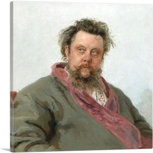 Portrait Of Modest Petrovich Mussorgsky 1881