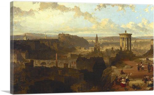 Edinburg From The Calton Hill 1858