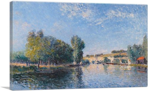 The Loing In Moret 1883