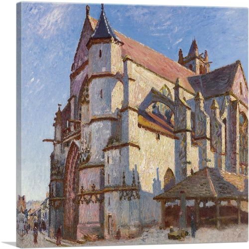 The Old Church Of Moret In Morning Sun 1894