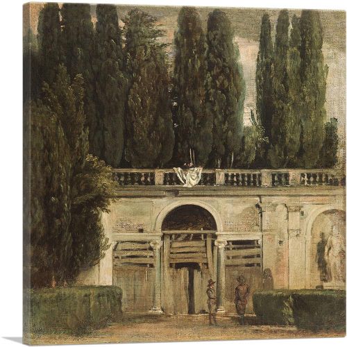 View Of The Gardens Of Villa Medici Rome 1630