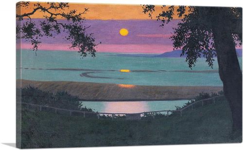 Sunset At Grace Orange And Violet Sky 1918