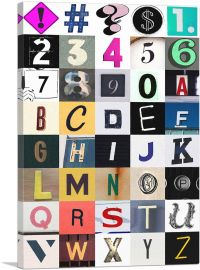Photo Rectangle Full Alphabet Collection-1-Panel-12x8x.75 Thick