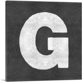Chalkboard Alphabet Letter G-1-Panel-36x36x1.5 Thick