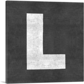 Chalkboard Alphabet Letter L-1-Panel-26x26x.75 Thick